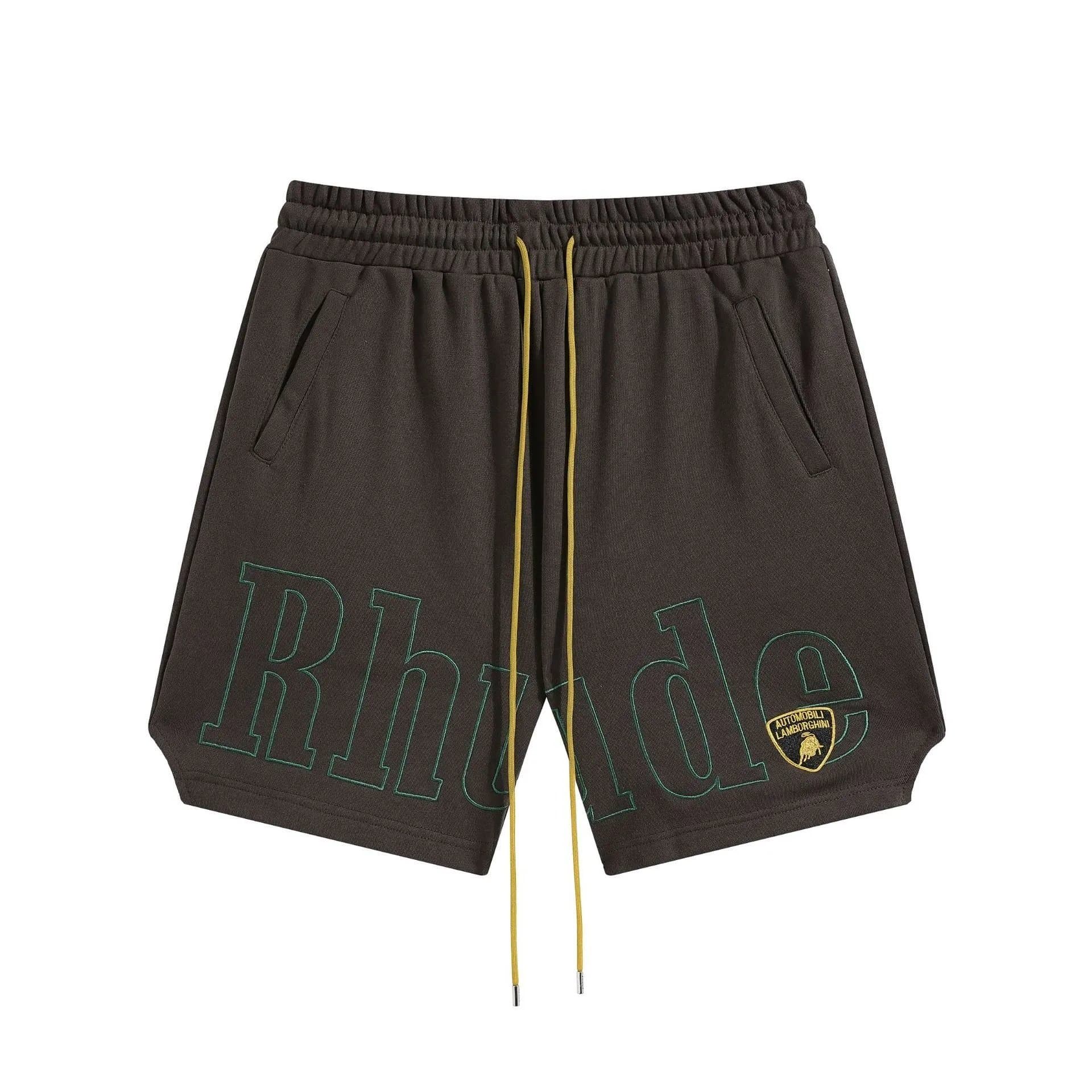 Rhude Knit Shorts Script Logo — 16