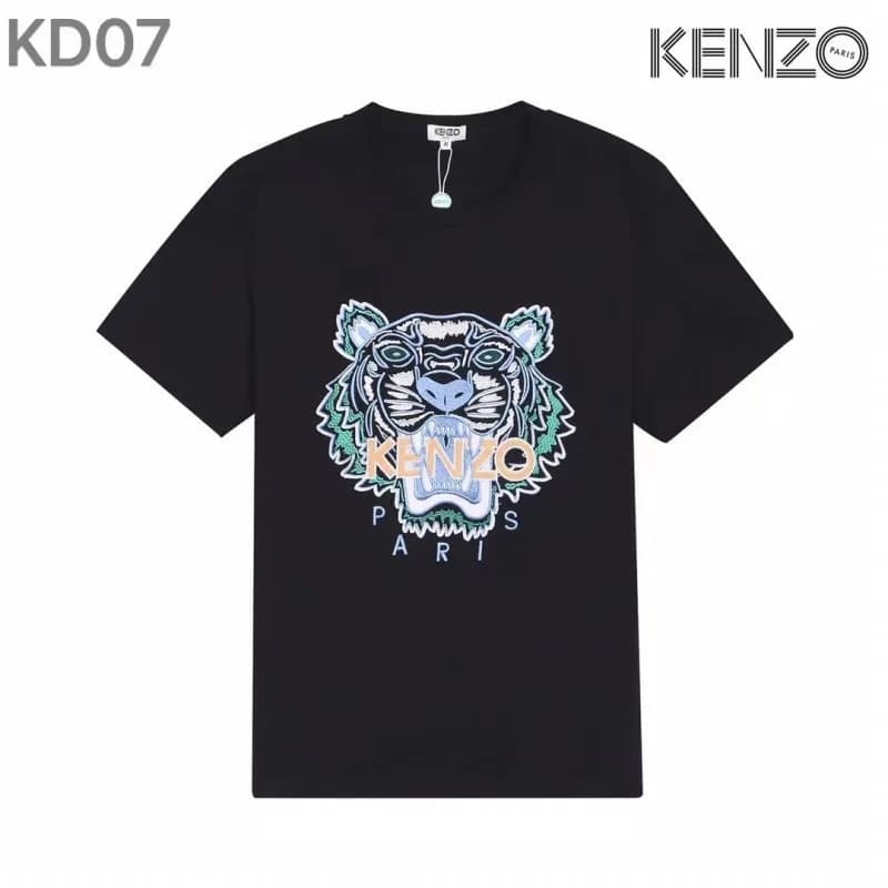 Kenzo Tiger Graphic Tee Embroidered Tiger — WF05黑T