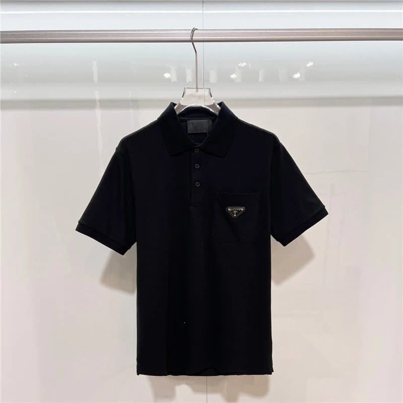 Prada Polo Shirt Triangular Logo — 普家18