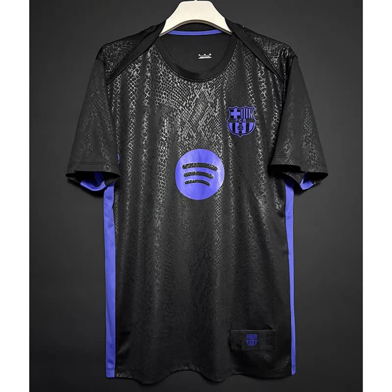 Emporio Armani Napoli Away Jersey MSC Sponsor — 25-26巴萨训练服黑
