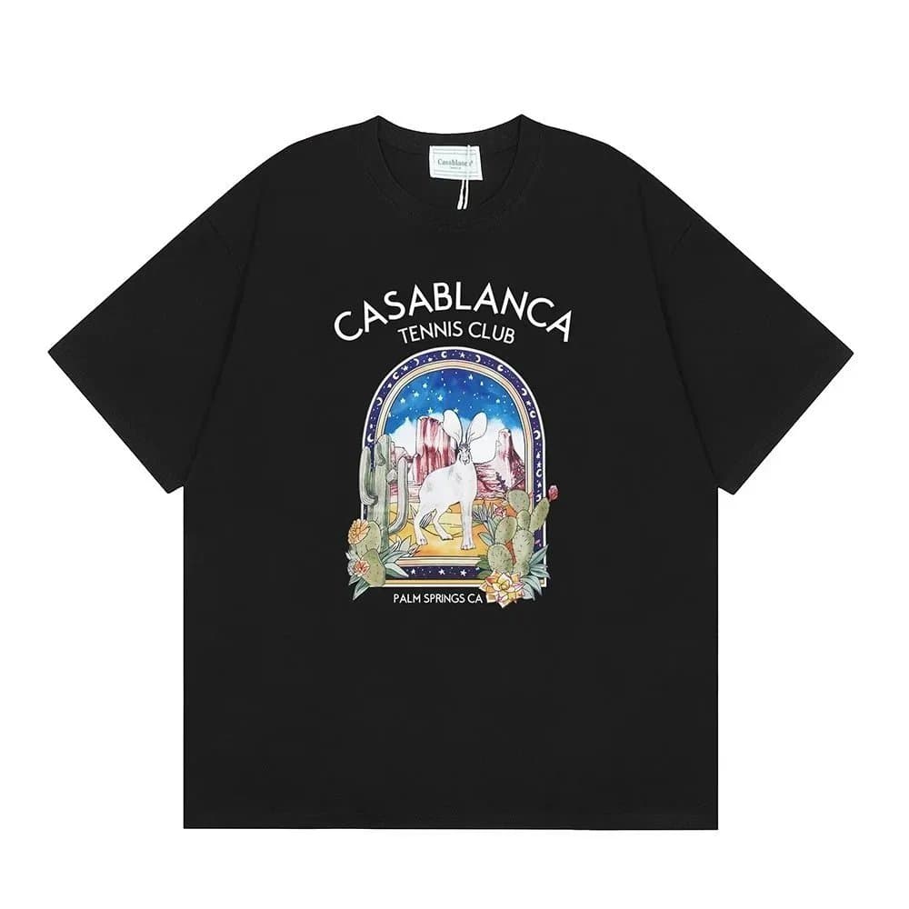 Casablanca Graphic Tee Desert Mirage Print — 17