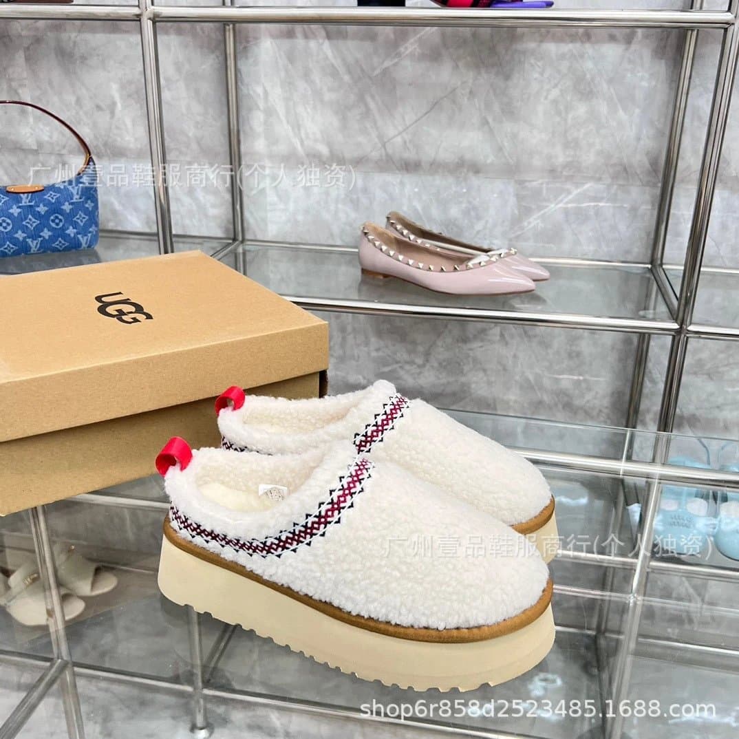 UGG Mini Classic Shearling Lined — 名族风羊羔毛白3.5cm