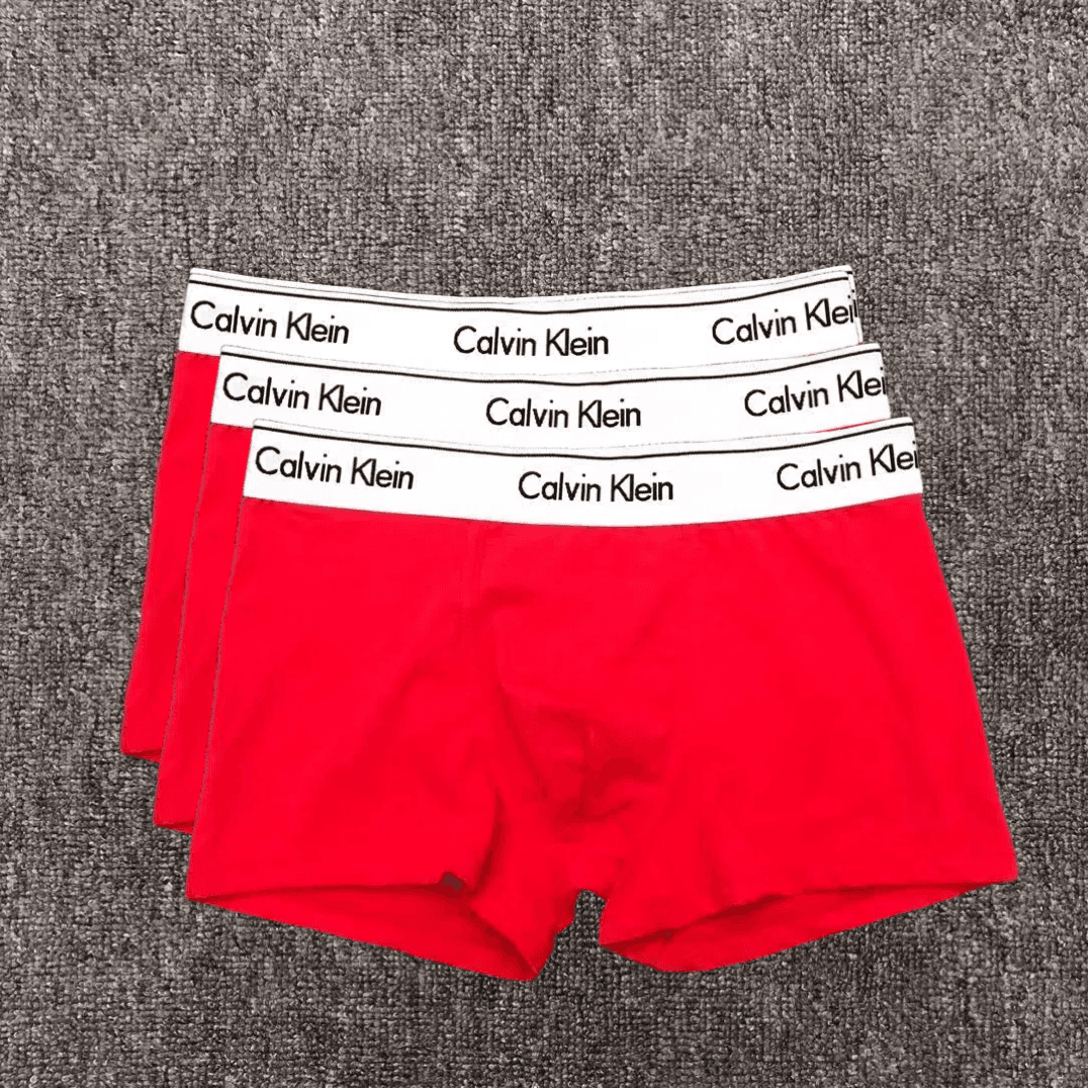 Calvin Klein Boxer Brief 3-Pack — CC-红色新款-3条
