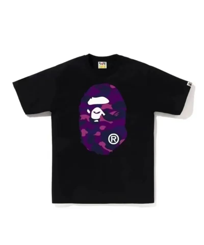 BAPE Graphic T-Shirt Multi-Ape Balloon Print — 727# 黑紫