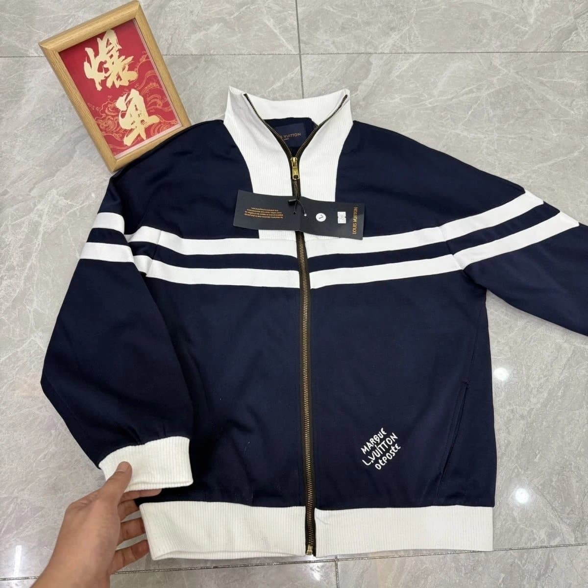 Louis Vuitton × Off-White Track Jacket Monogram Stripe — 32