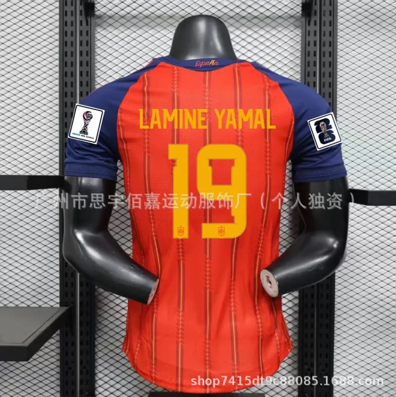 Nike Spain Home Jersey Lamine Yamal #19