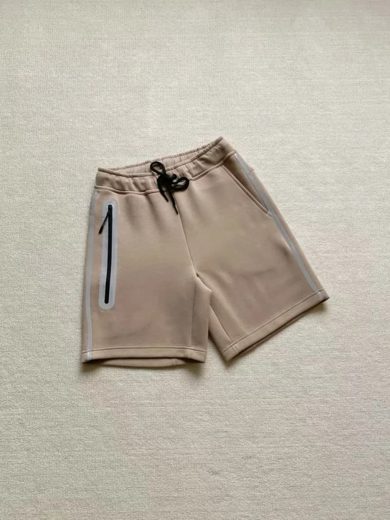 Nike Tech Fleece Shorts Reflective Stripe — Khaki