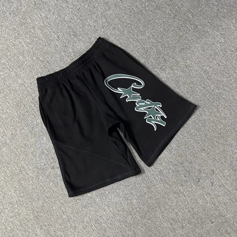 Corteiz Shorts Script Logo — 805黑色