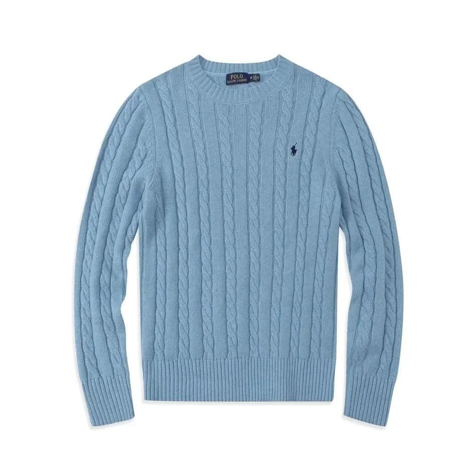 Polo Ralph Lauren Cable Knit Sweater Light Blue