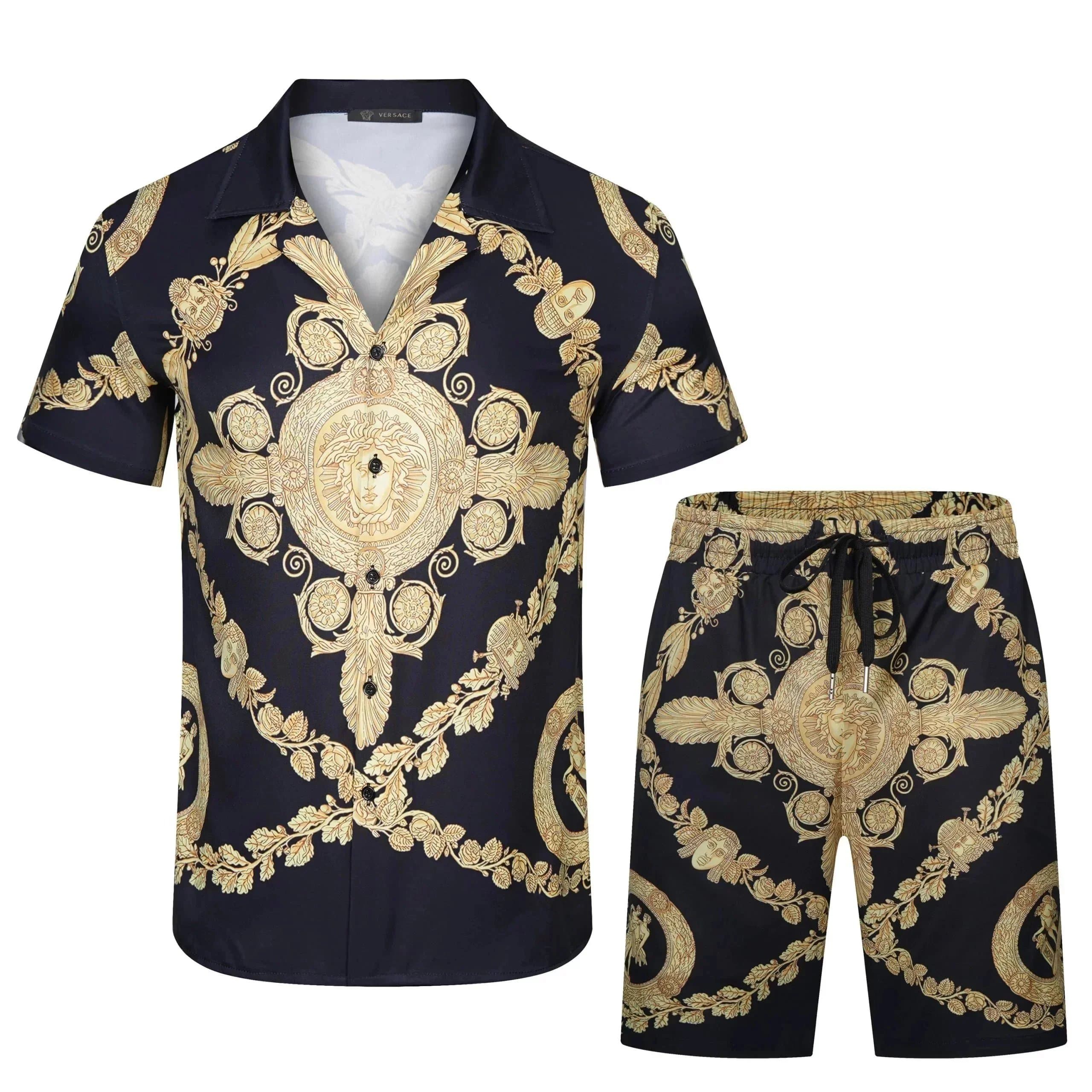 Amiri Camp Shirt Diamond Star Print — 19
