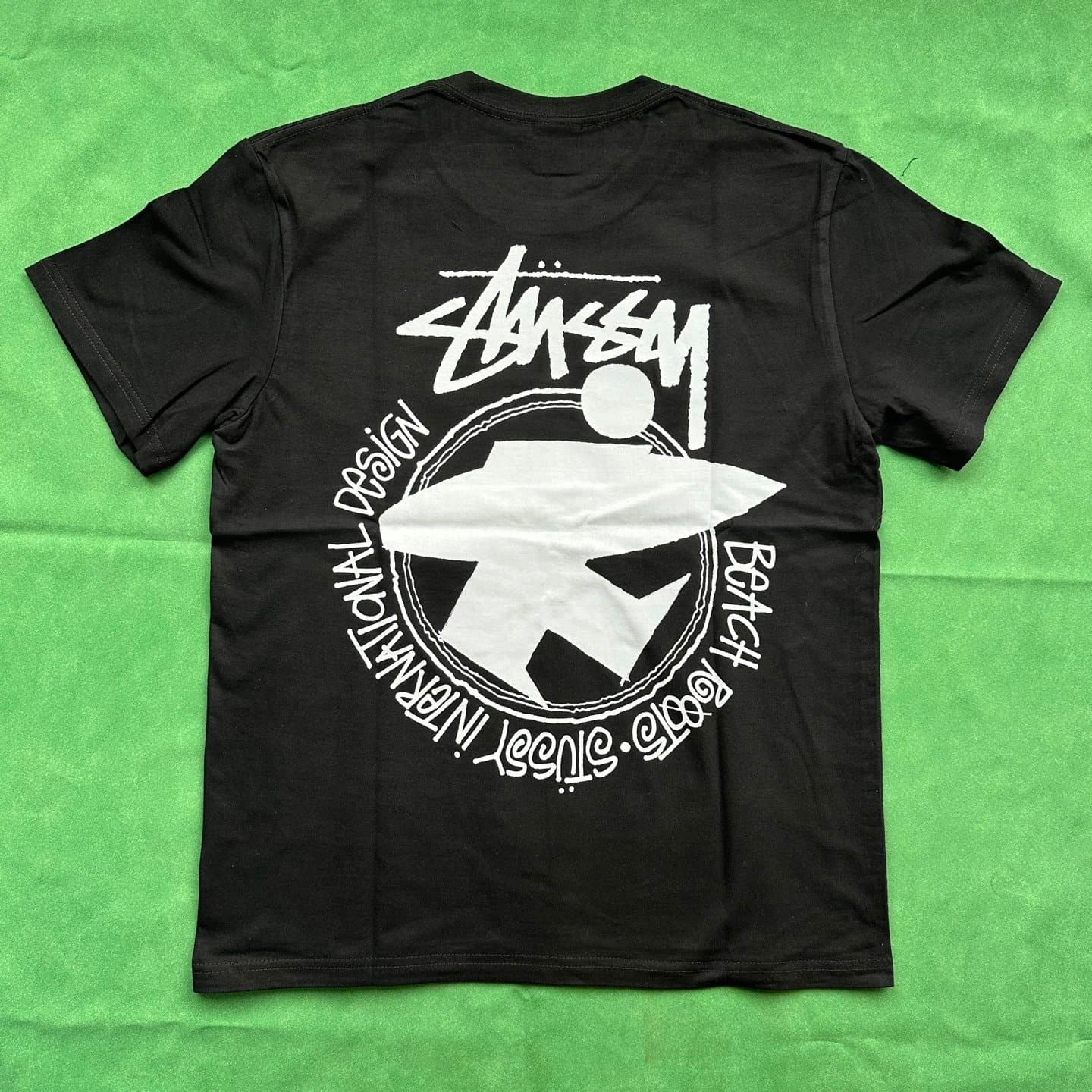Stüssy × Comme des Garçons Graphic Tee CDG Rowing Print — STX05 黑色