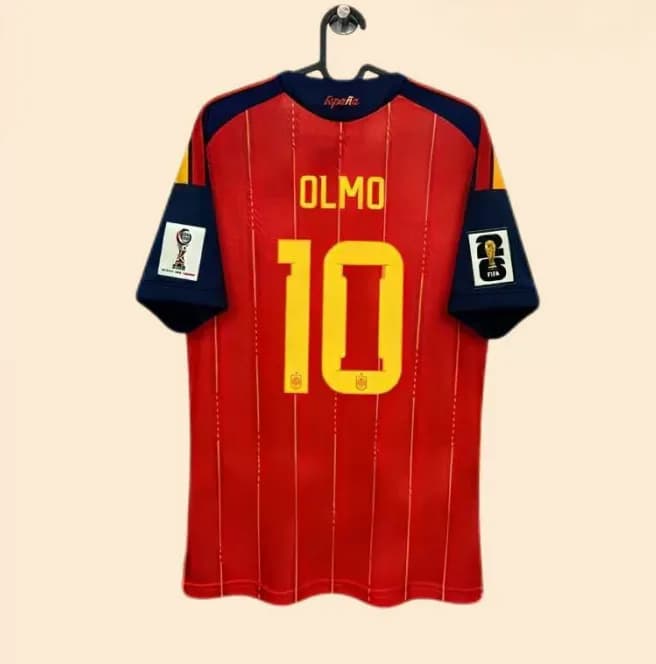 Adidas Spain National Team Home Jersey Olmo #10