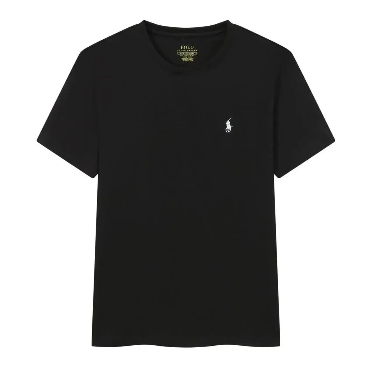 Polo Ralph Lauren Polo Tee Custom Slim Fit — 黑色白标