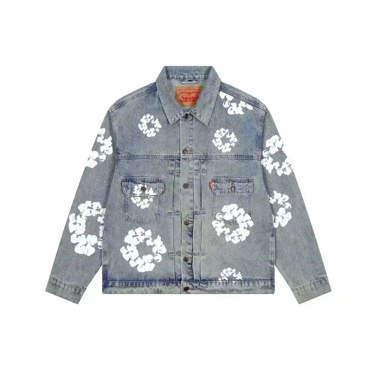 Levi's Denim Shorts Floral Print — BB010630008(高质量版本)