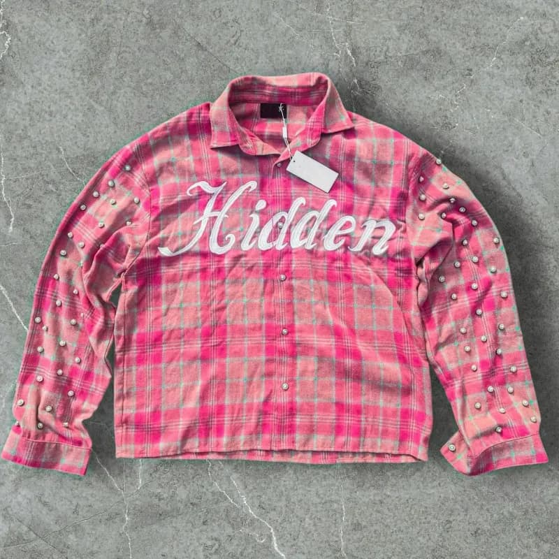 Neighborhood Long-Sleeve Shirt Dragon Print — XHskSl09X-粉
