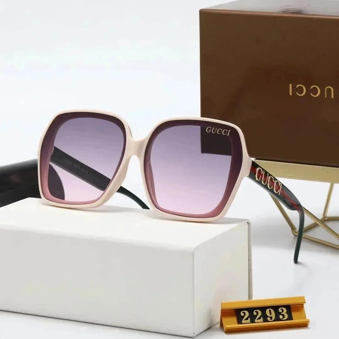 Gucci Square Sunglasses Gradient Lens — 060103013-2