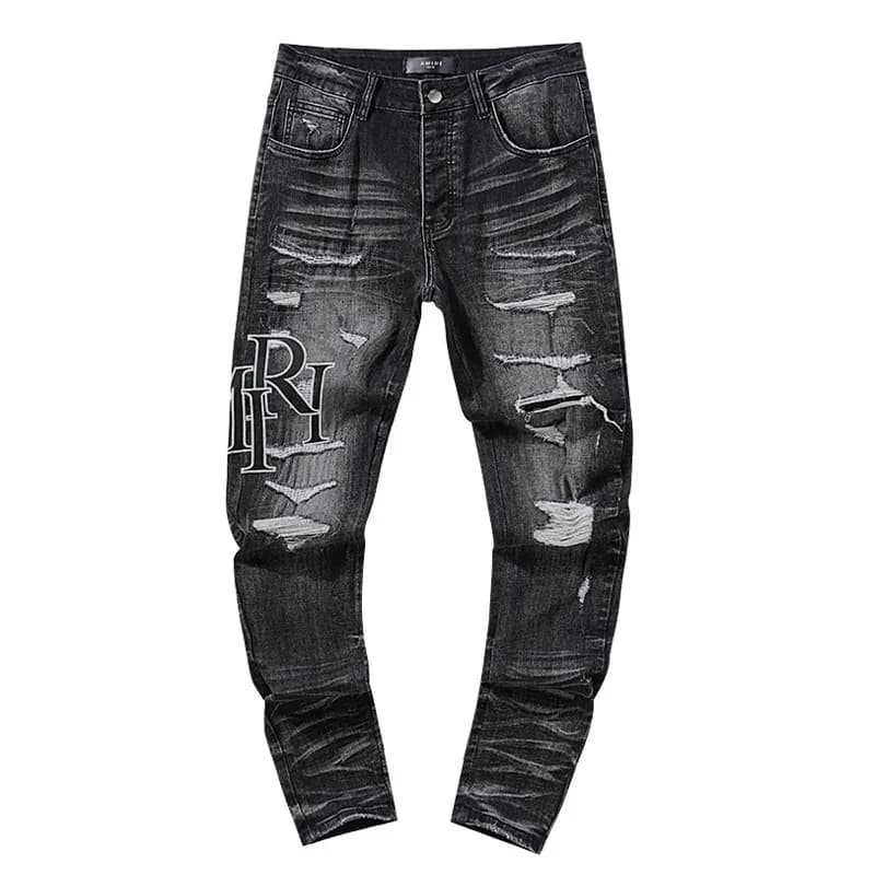 Purple Brand Slim Fit Jeans Black Wash — AM313