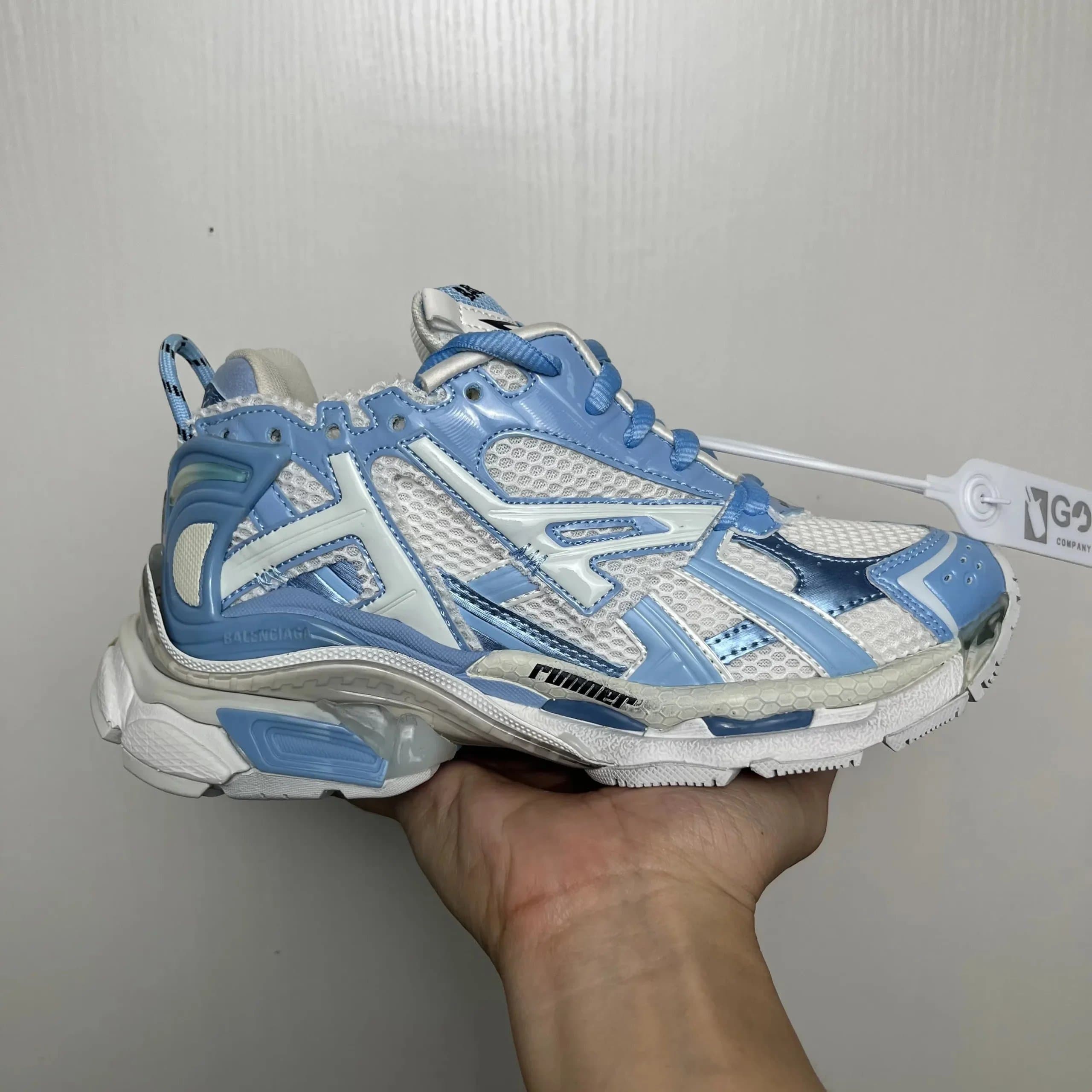 Balenciaga Speed Trainer White Blue — 20