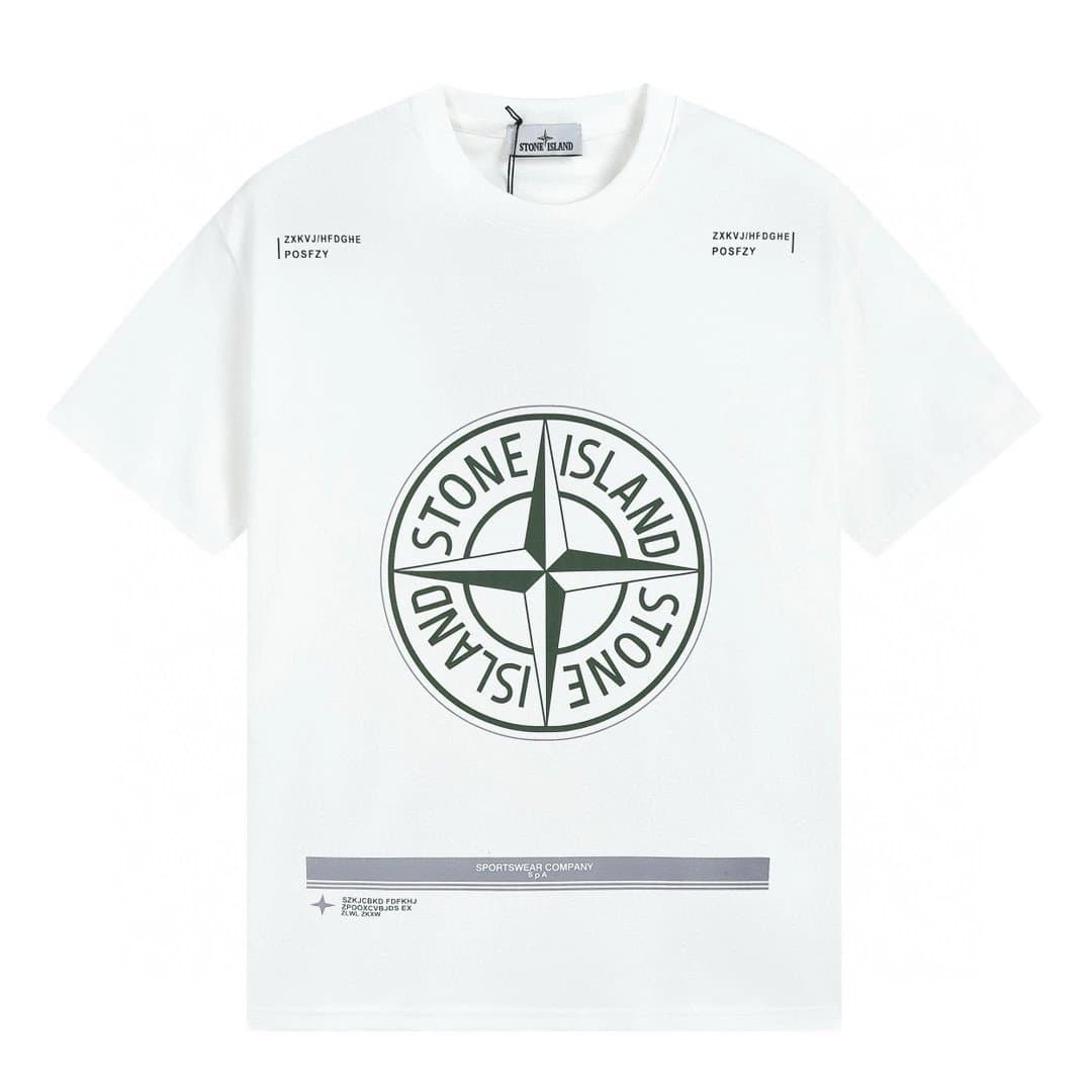 Stone Island Logo T-Shirt Yellow Compass Logo — 2