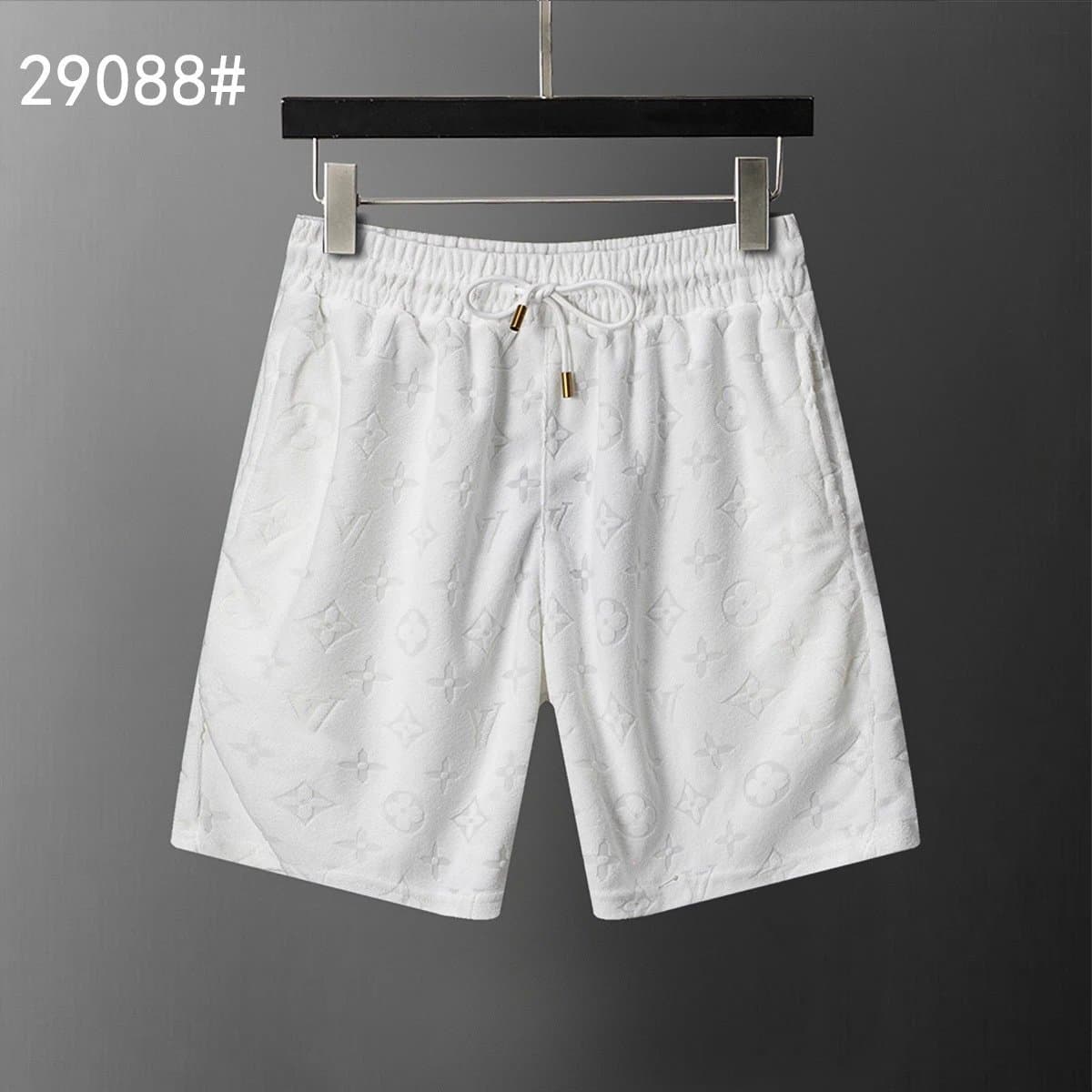 Gucci Printed Shorts GG Monogram / Web Stripe / Geometric Print — 29088白色