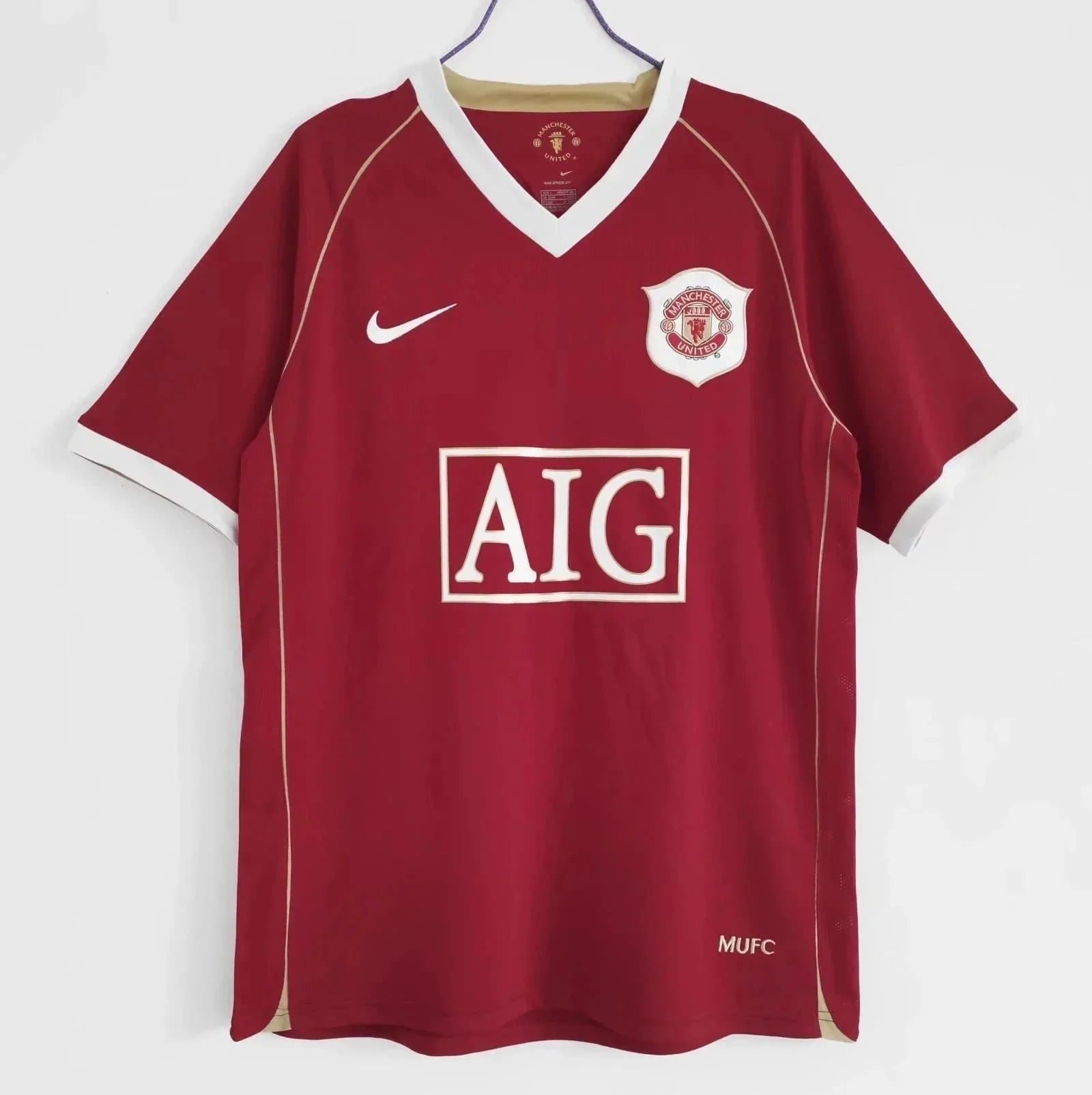 Nike Manchester United Home Jersey AIG Sponsor — 0607曼联主场