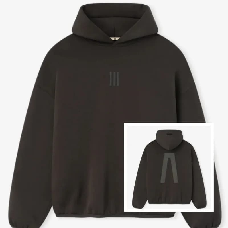 Fear of God Essentials Half-Zip Windbreaker Essentials Logo — LM891复古黑
