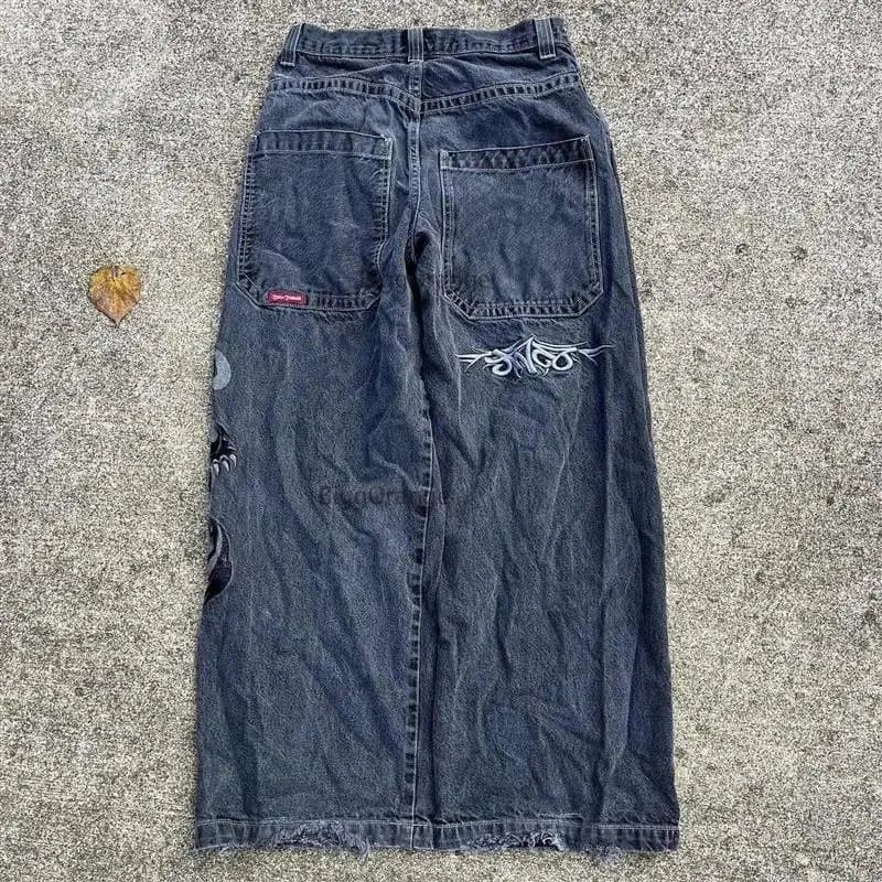 BAPE Denim Skirt Ape Head Embroidery — N43黑灰