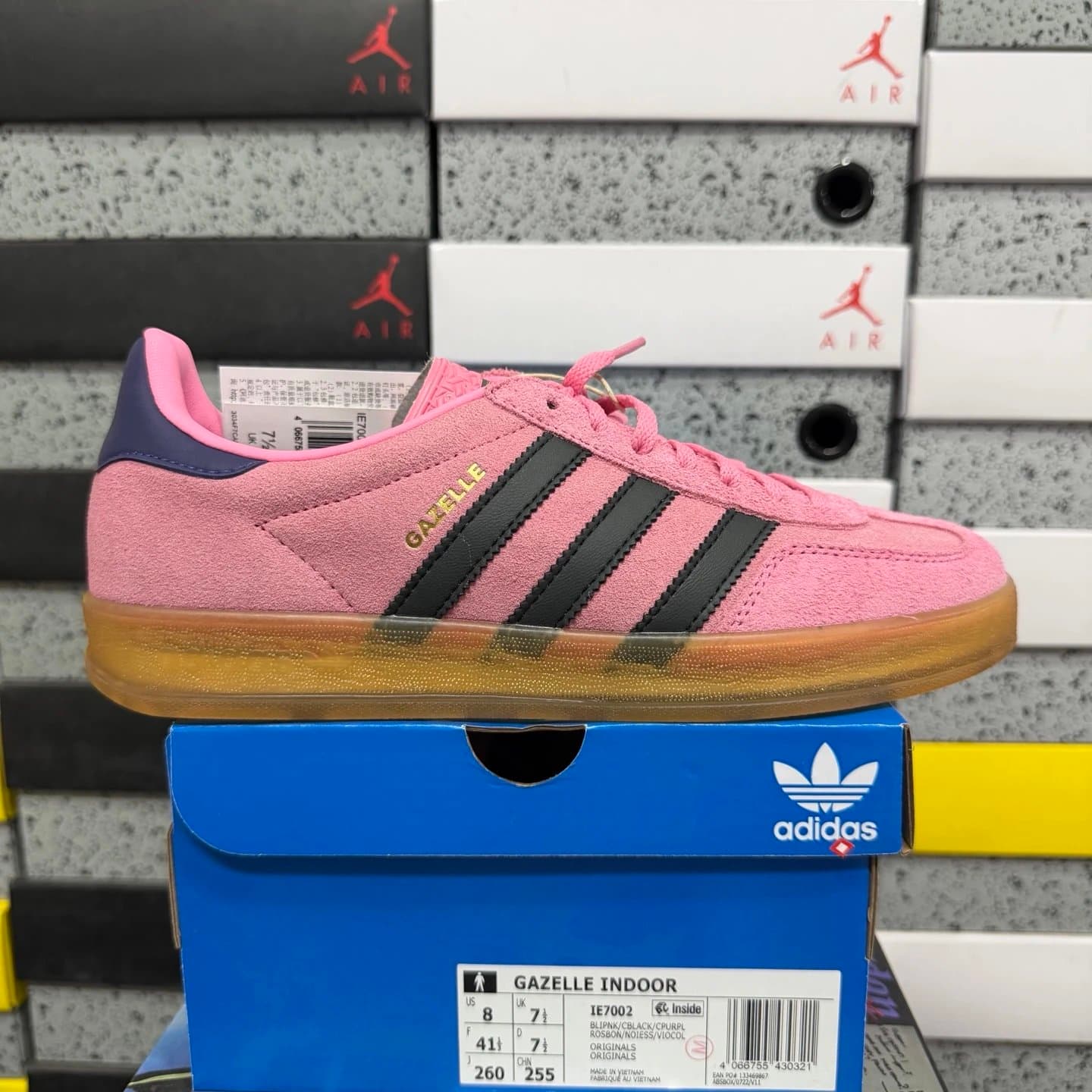 Adidas Gazelle Indoor Blush Pink/Black/Gum