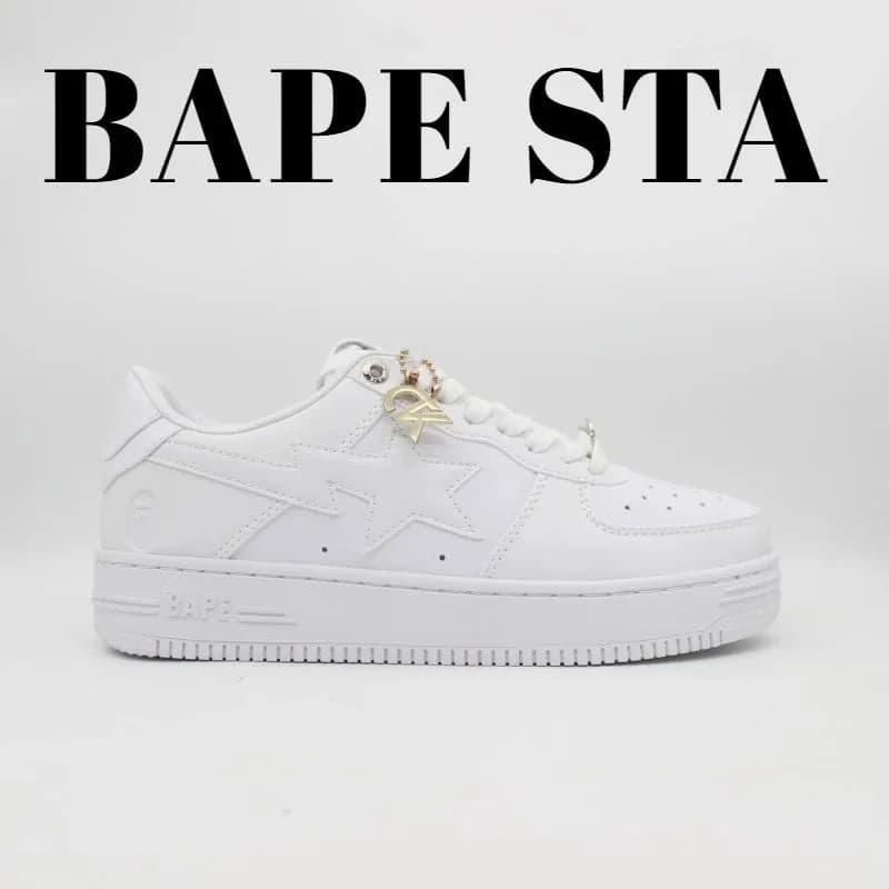 BAPE STA Marvel Collaboration — 1H70-191-006皮革全白