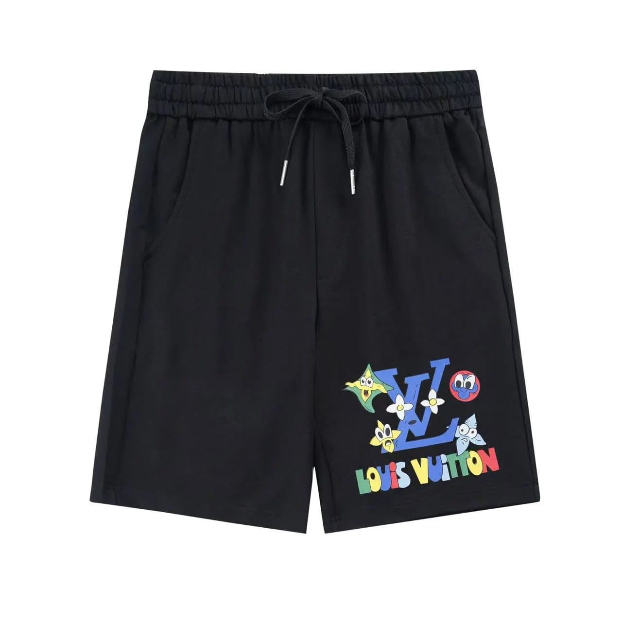 Moncler Logo-Print Shorts White with Black Logo Tape — 06