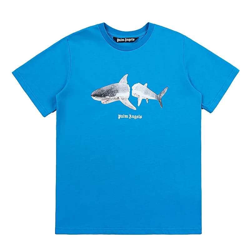 Palm Angels Graphic Tee Leopard Bear Print — 2181 dark blue
