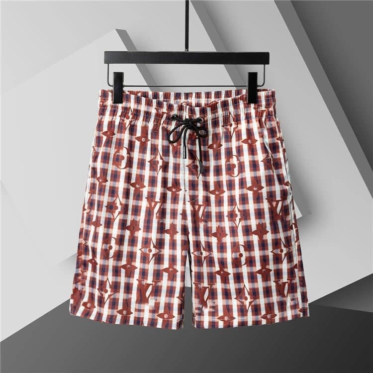 Balenciaga Printed Shorts Abstract Brushstroke — 3853栗色