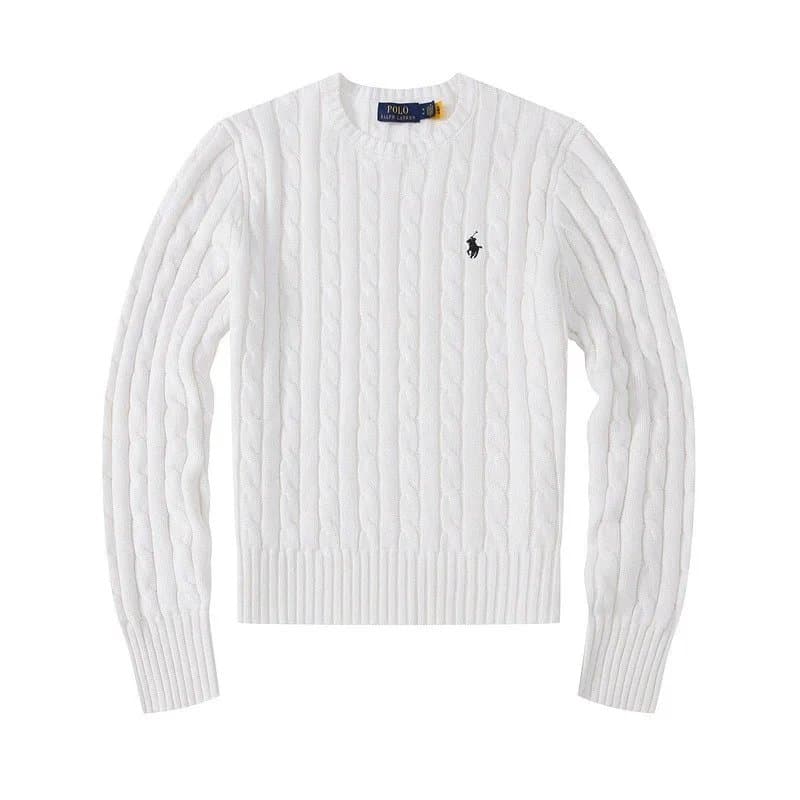 Polo Ralph Lauren Cable Knit Sweater Classic Fit — 8501女款圆领白色