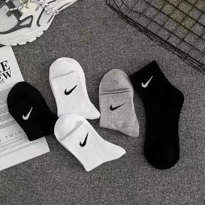 Nike Everyday Socks Low-Cut Ankle — 5 pairs【2white+3grey】