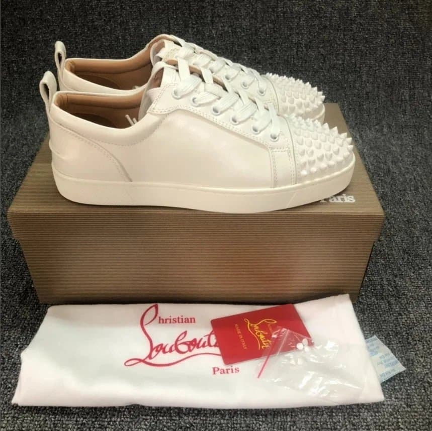 Christian Louboutin Louis Spikes Navy Leather — 3