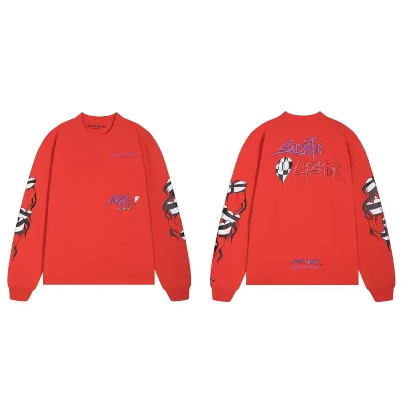 Sacai × Off-White Long Sleeve Tee Sadistic Lipstick