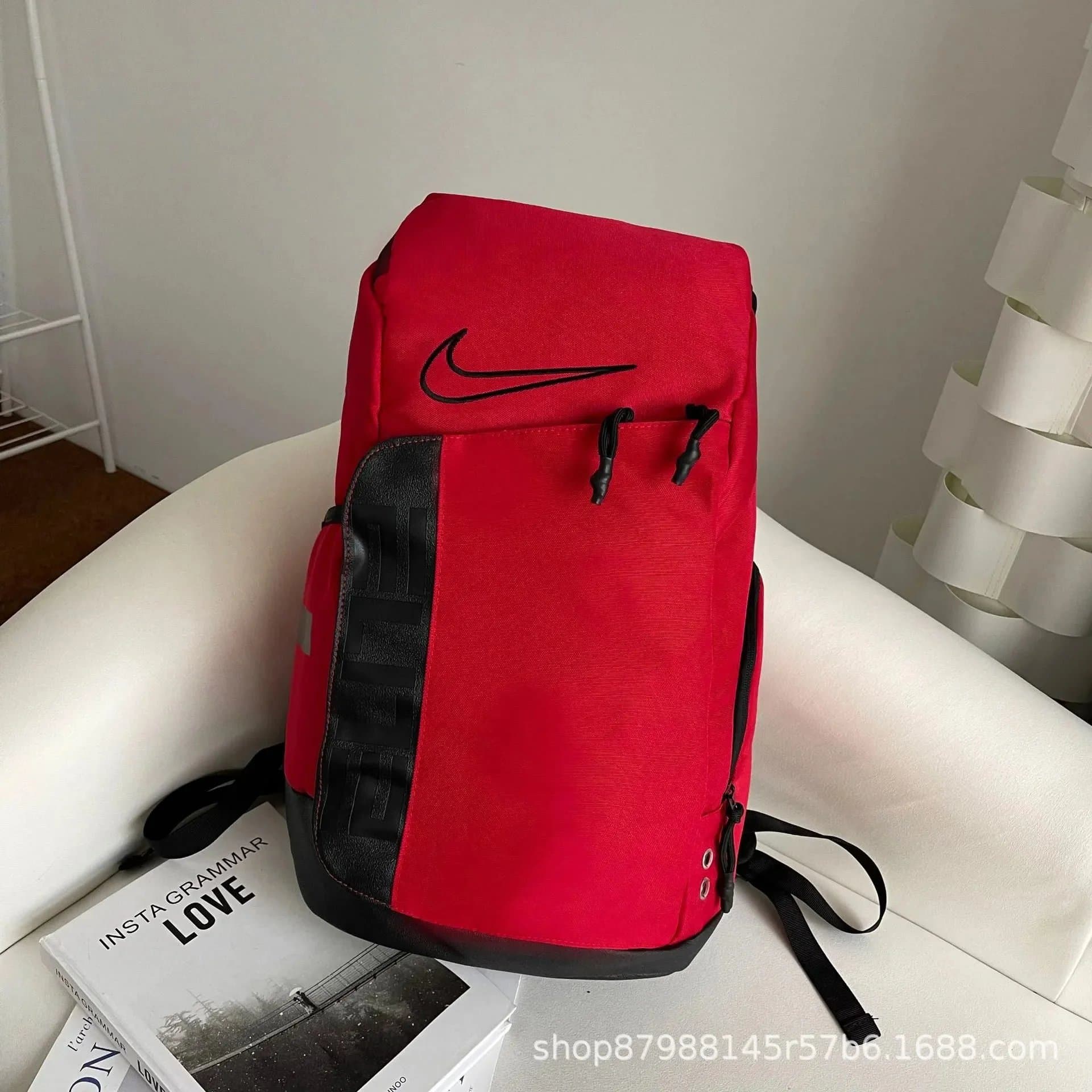 Nike Backpack Red Black Panel