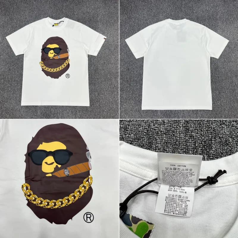 BAPE A Bathing Ape T-Shirt Multiple Colorways and Graphics — XX023白色