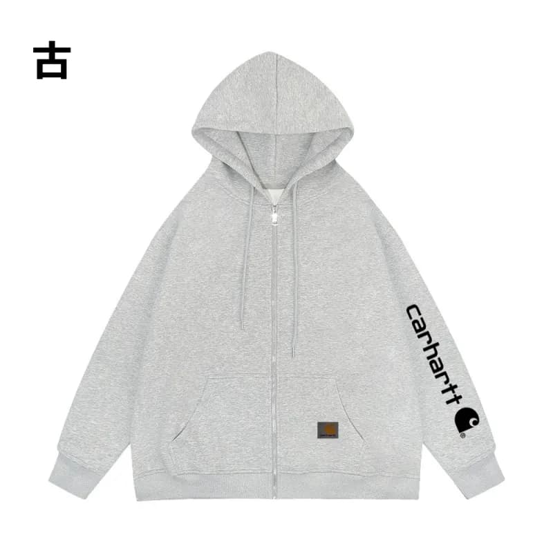 Carhartt Zip-Up Hoodie Logo Sleeve