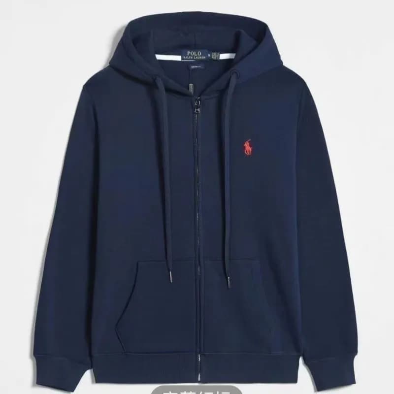 Polo Ralph Lauren Full-Zip Hoodie Classic Fit — 藏青色-红马
