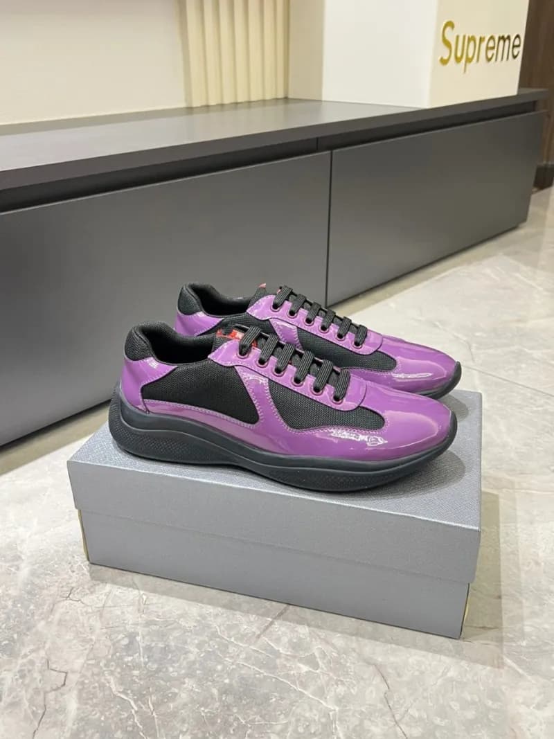 Prada × Supreme Linea Rossa Sneaker Glossy Purple