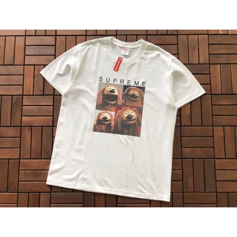 Supreme T-Shirt Devil Logo — B362 bear doll white
