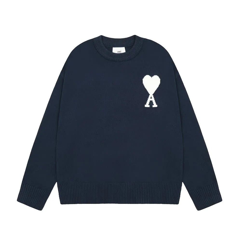 AMI Paris Knit Sweater Heart Logo — 8