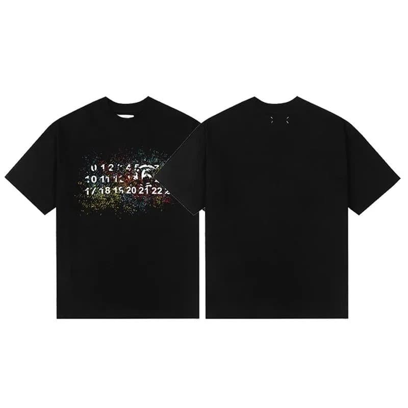 Maison Margiela Numbered Tee White Logo Print — 16