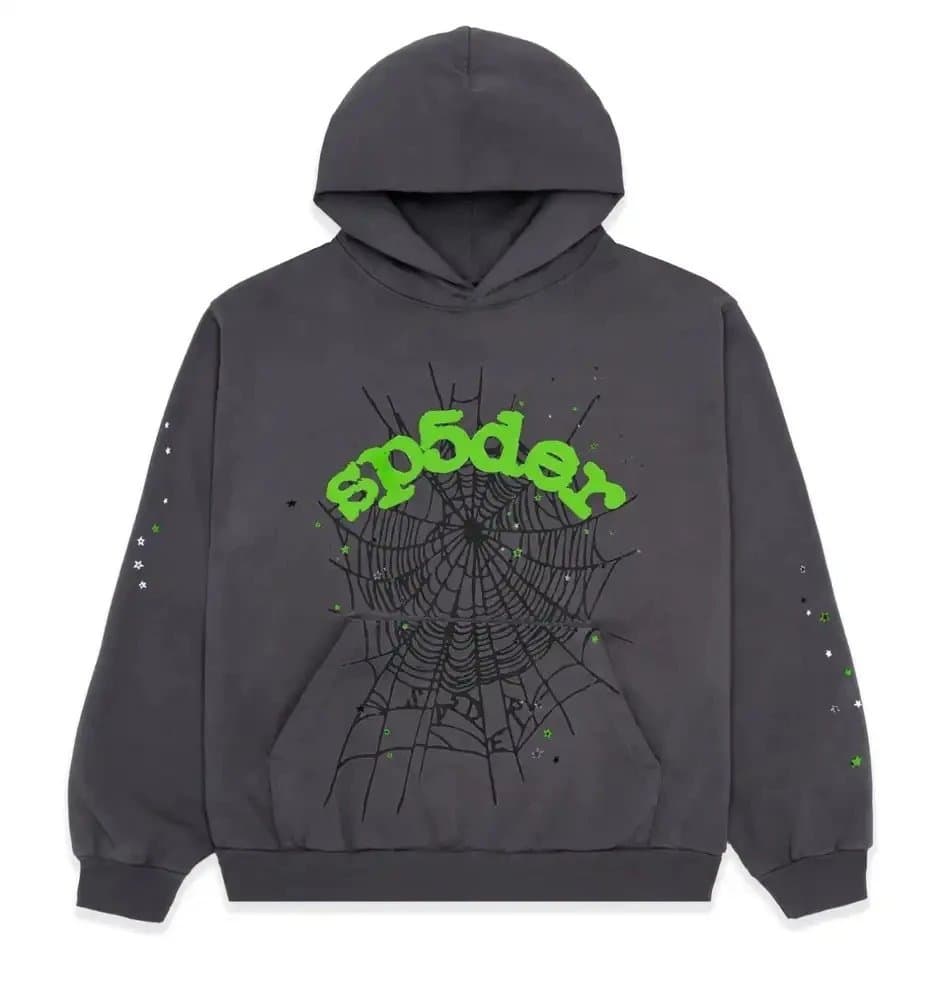 Sp5der Spider Hoodie Web Print with Stars