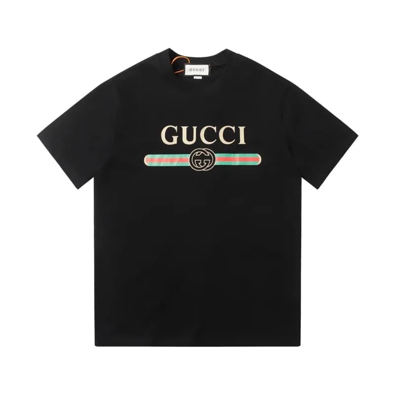 Gucci T-Shirt Rainbow Bear Print — 29黑色