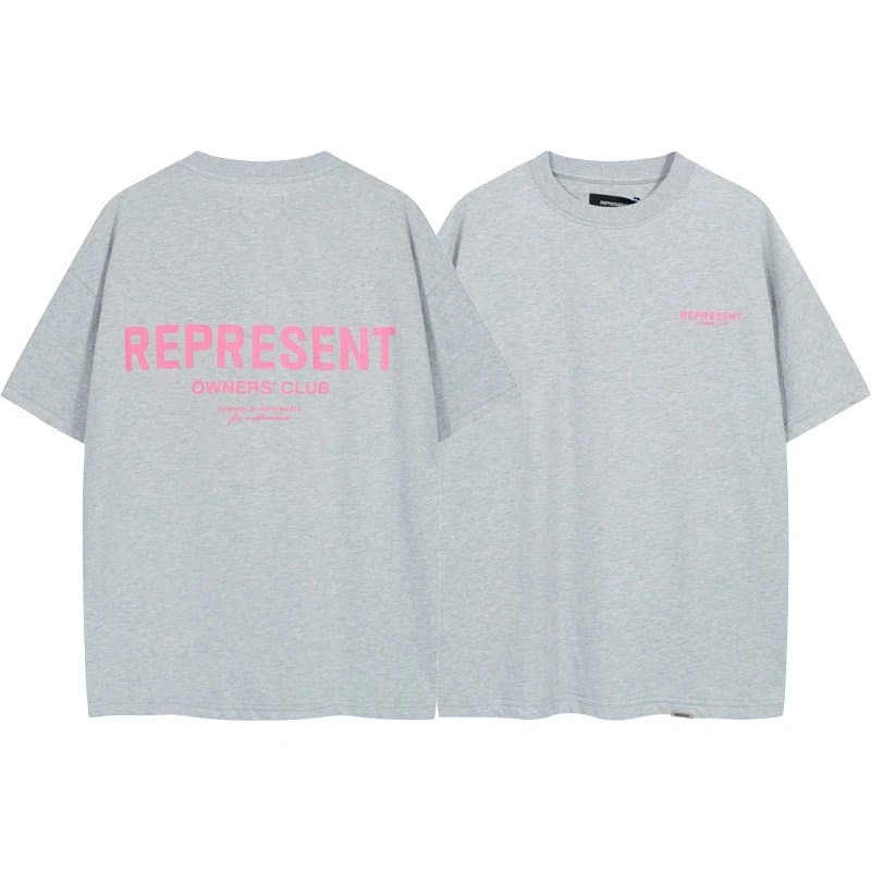 Represent Graphic Tee Luggage Tag Print — 447灰粉标【经典款】